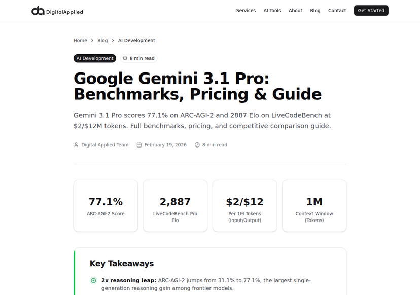 Gemini 3.1 Pro Coding Benchmarks: Developer Results | Stack Junkie