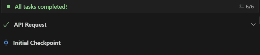 Screenshot of Kilo Code UI with missing restore‑point button